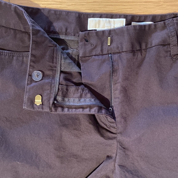 Michael Kors Gramercy Fit Wide Leg Dress pants in brown size 12 - Picture 3 of 13